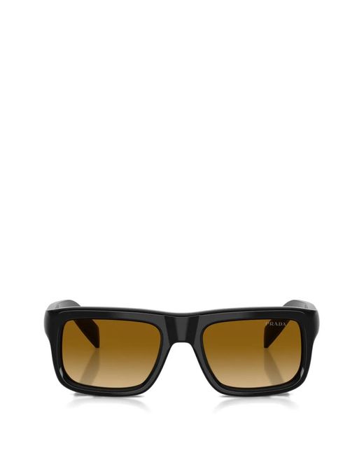 Prada Black Square-Frame Sunglasses