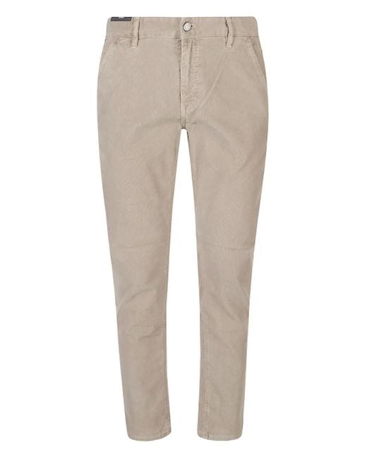 PT Torino Ribfluwelen Broek in het Natural voor heren