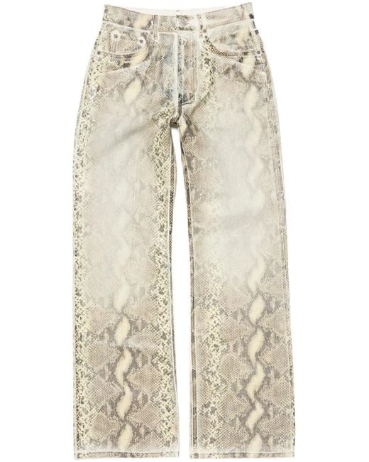 Acne Natural Printed Jeans
