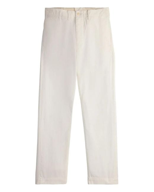 RRL Broek Met Knoopsluiting in het White voor heren