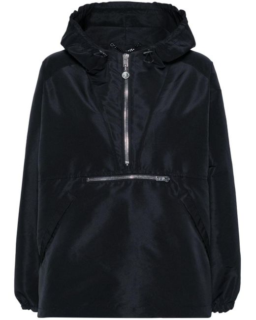 Moschino Black Patch-detail Hooded Jacket