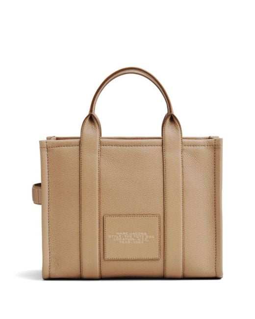 Bolso shopper The Leather Tote mediano Marc Jacobs de color Natural