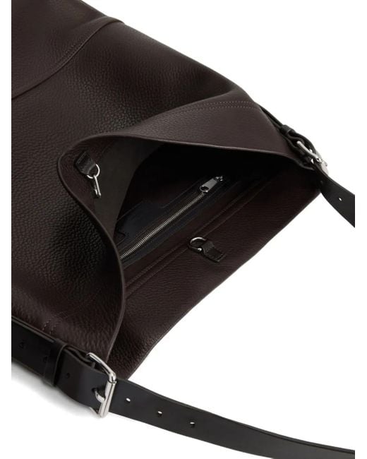Lemaire Black Large Belted Tote Bag