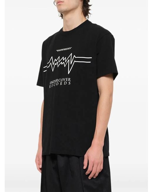 Undercover Black Graphic-Print T-Shirt for men