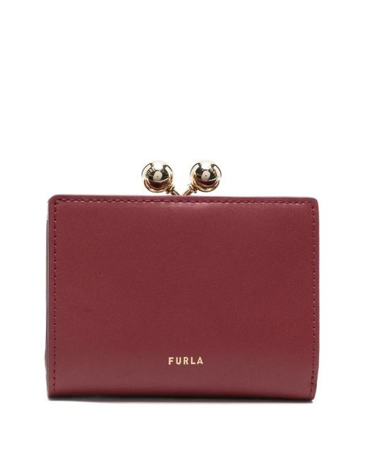Furla Red Punkte S Kompakte Brieftasche