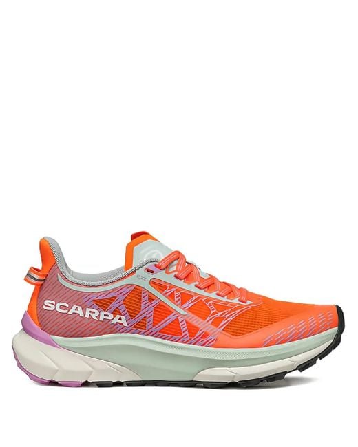 SCARPA Red Sneakers mit Mesh-Einsatz