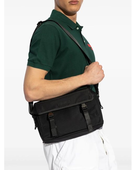 DSquared² Black Urban Postman Bag for men
