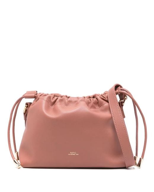 Borsa A Spalla Ninon Mini Con Logo di A.P.C. in Pink
