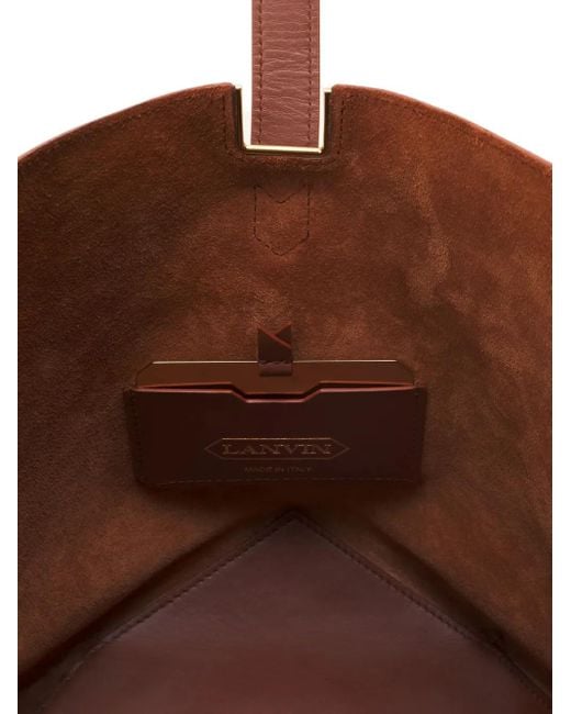 Lanvin Brown Leather Bucket Bag