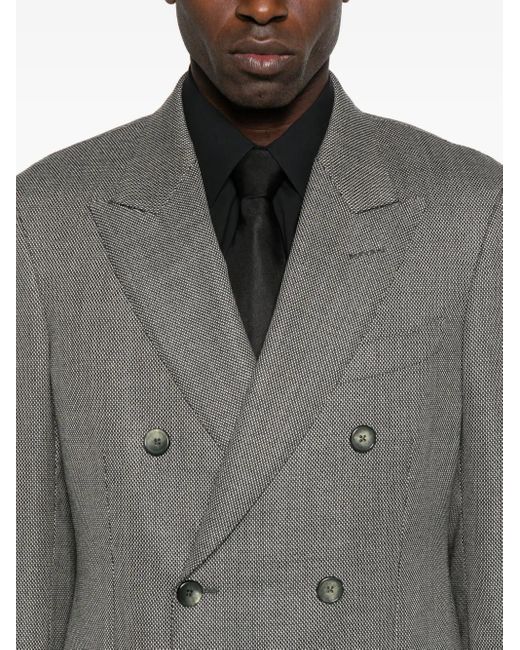 Blazer En Laine À Boutonnière Croisée Tom Ford pour homme en coloris Gray