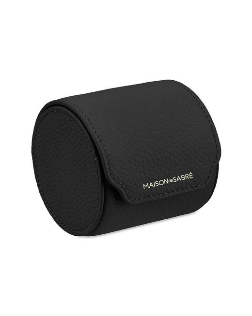 Maison De Sabre Black Leather Watch Roll