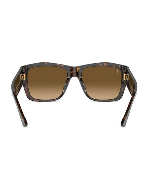 Ferrari Brown Square-Frame Sunglasses