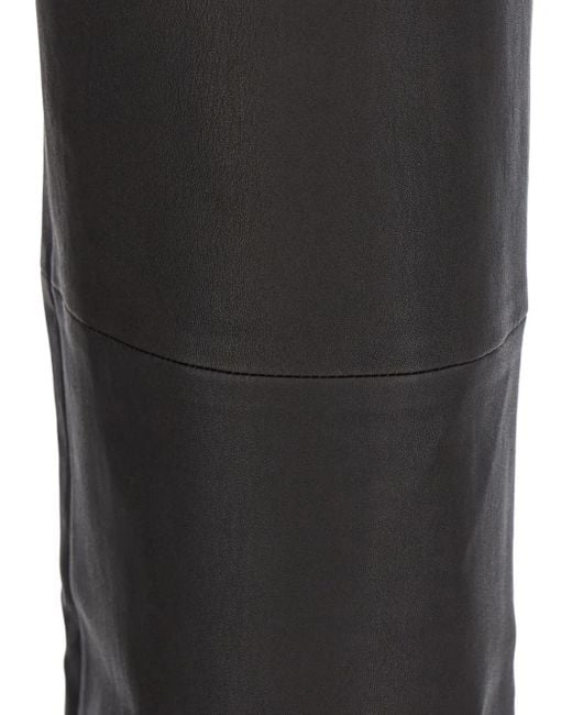 Arma Gray Marina Stretch Leather Trousers