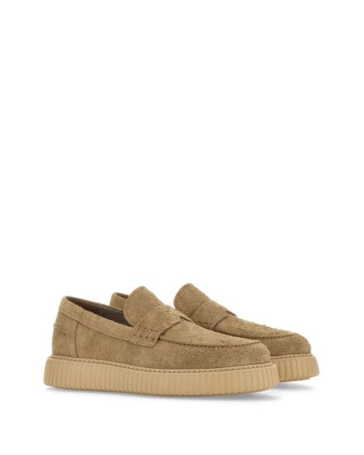 Hogan Brown H677 Moccasins for men