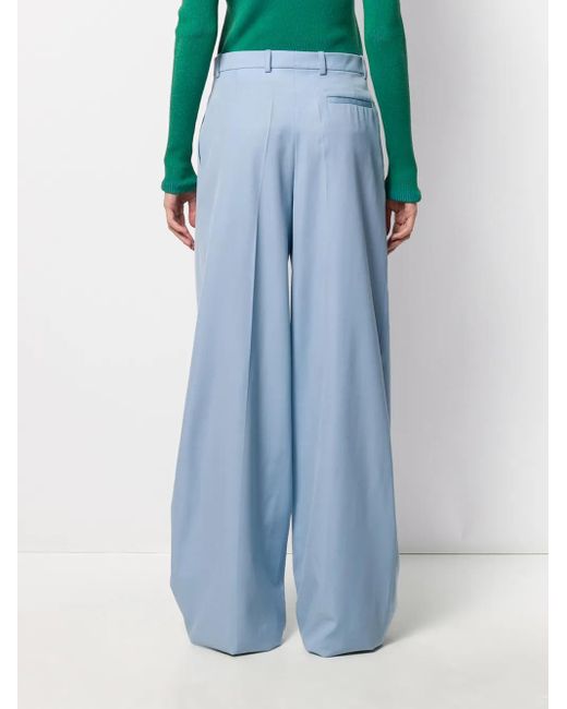 Nina Ricci Blue Super Flared Trousers