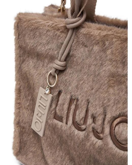 Liu Jo Brown Large Teddy Tote Bag