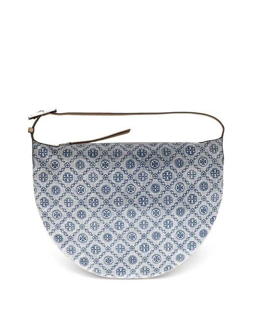 Tory Burch Blue T Monogram Shoulder Bag