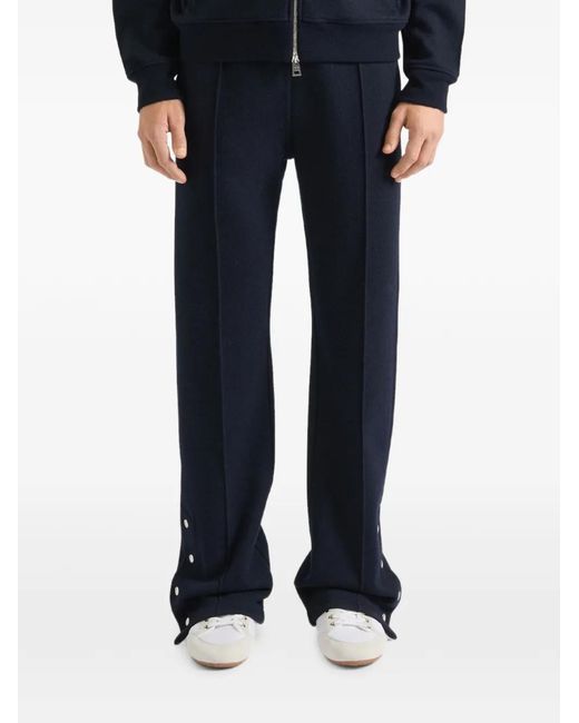 Givenchy Blue Button-Detail Trousers for men