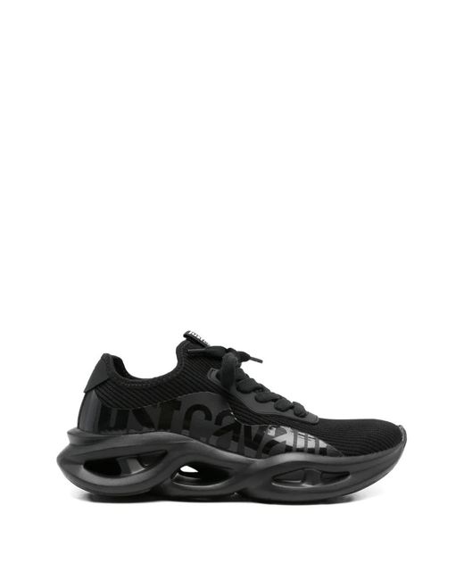 Just Cavalli Black Bubble-Sole Sneakers for men