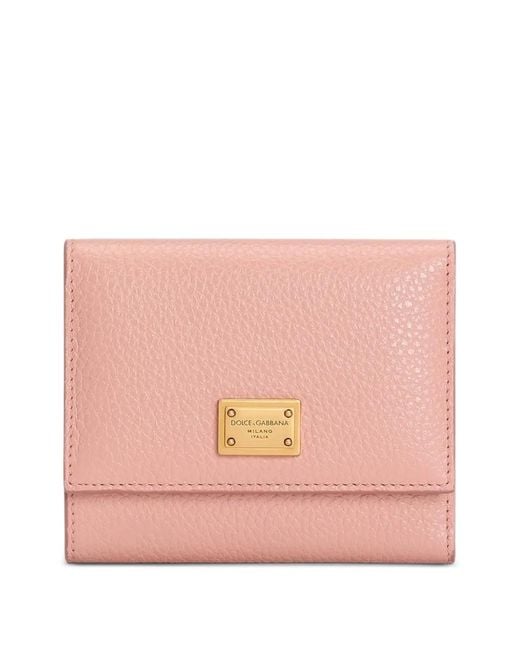 Dolce & Gabbana Pink Calfskin Wallet