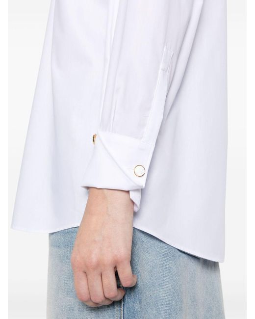 Camisa de popelina Elisabetta Franchi de color White