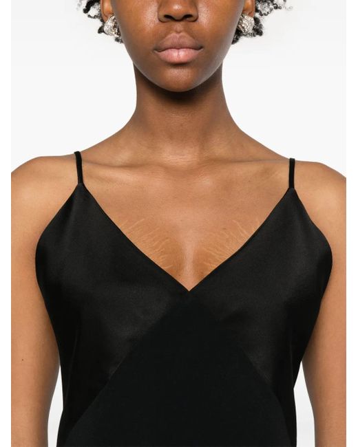 Forte_forte Black Satin Top