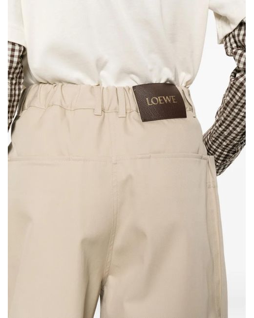 Loewe White Patch-Pocket Trousers