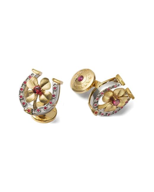 Dolce & Gabbana Metallic 18K Good Luck Cufflinks for men