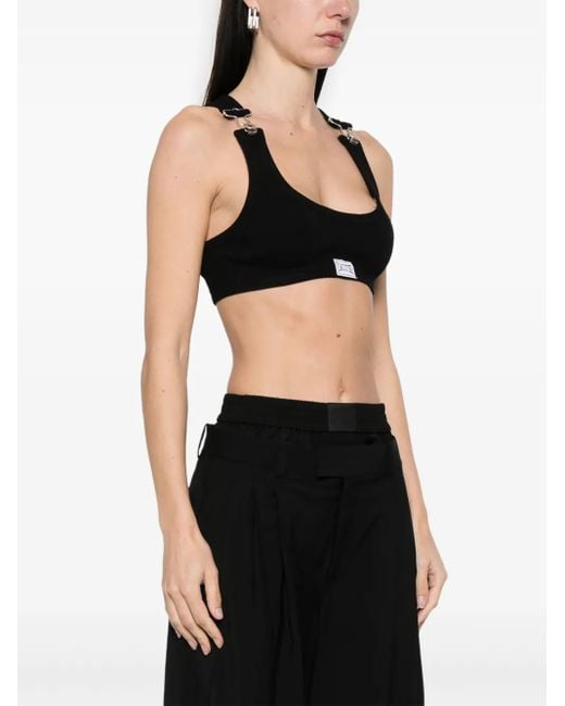 Jean paul gaultier ⭐︎ショルダーベルト付きタンクトップ　46 Jean Paul Gaultier Crop Tank Top With Overall Clip And 