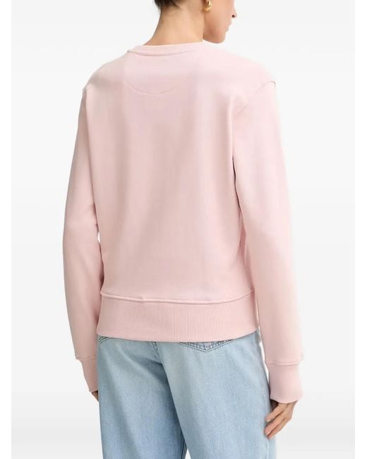 Guess Red Logo-Embossed Jumper