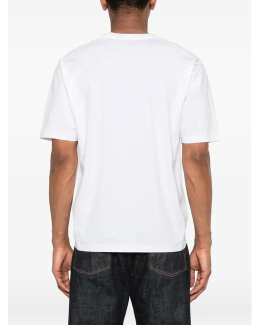 Herno White Panelled T-Shirt for men
