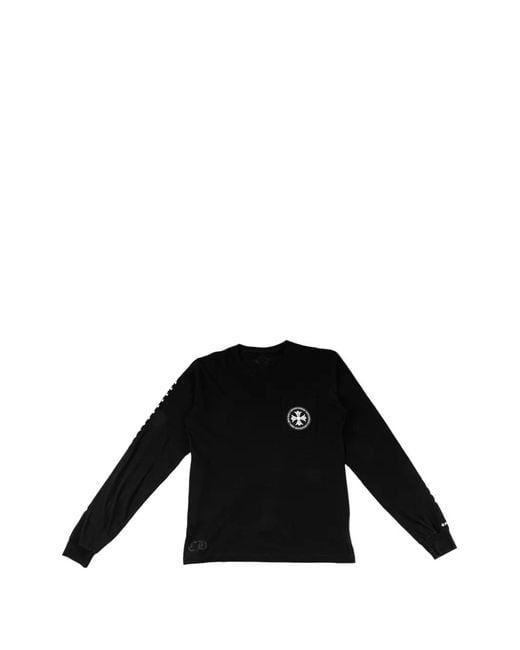 Chrome Hearts Black Logo-Print Long-Sleeve T-Shirt for men