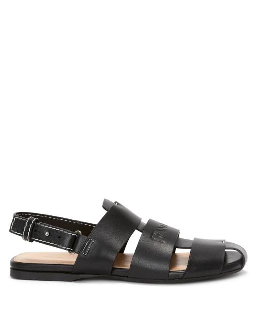 J.W. Anderson Black Fisherman Sandal Shoes