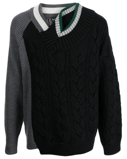 black asymmetric jumper