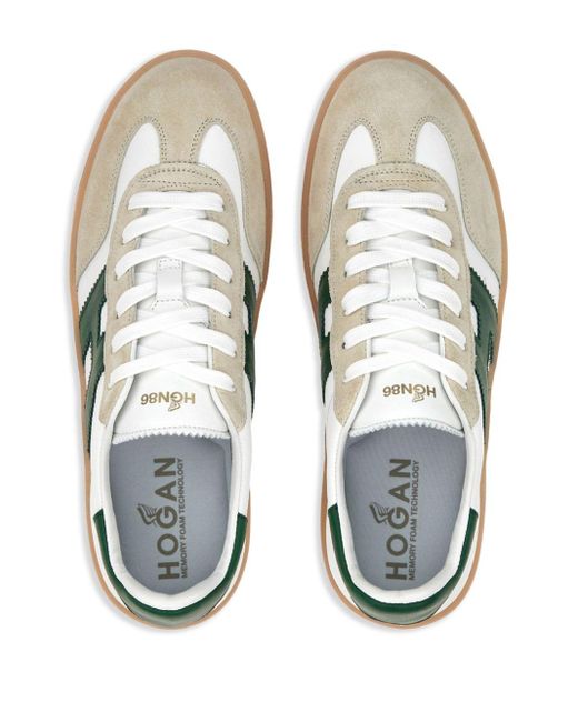Hogan Cool Sneakers mit Kontrasteinsätzen in Green für Herren