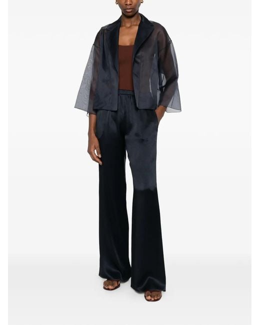 Antonelli Blue Emma Sheer-Finish Notch-Lapel Jacket