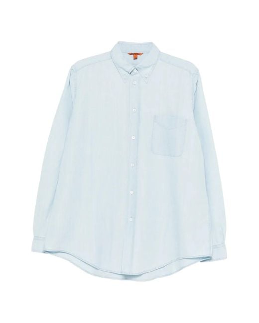 Barena Blue Chest Pocket Shirt for men
