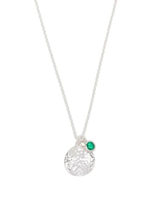 Dower & Hall White Garnet Pendant Necklace for men