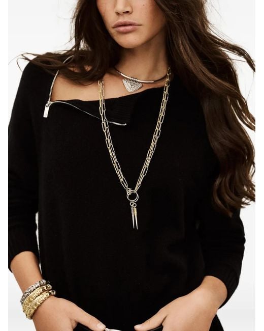 Abito Cheima Con Zip di Ba&sh in Black