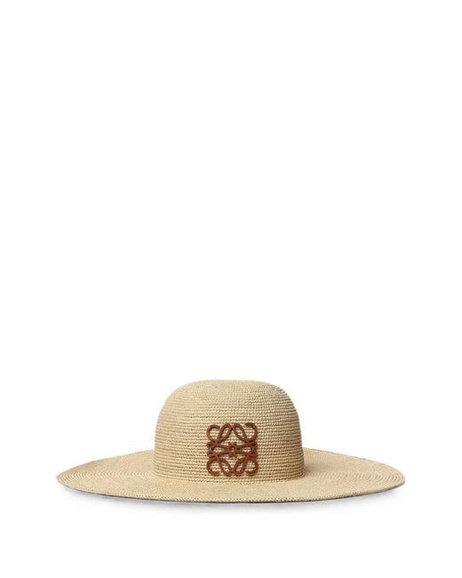 Loewe Metallic X Paula's Ibiza Anagram Wide-Brim Sun Hat