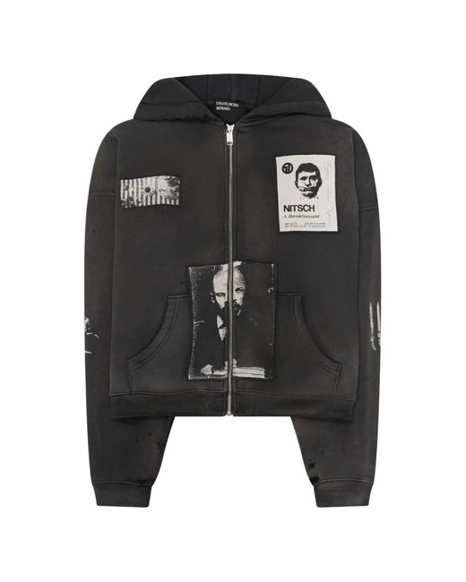 Enfants Riches Deprimes Black Lenin's Nap Time Assemblage Full-Zip Hoodie for men