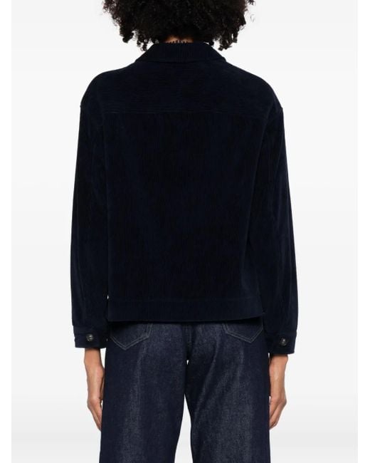 Circolo 1901 Black Corduroy Cropped Jacket