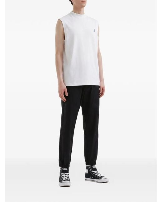 Chocoolate Black Logo-Patch Track Pants for men