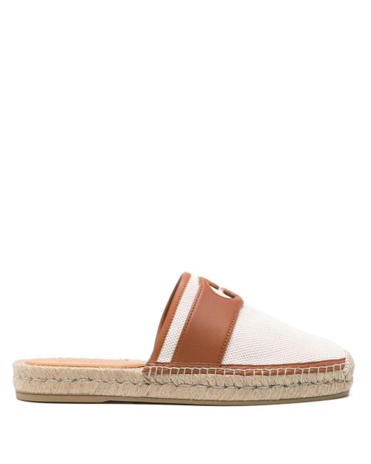 Gucci Brown Interlocking G Slide Espadrilles for men