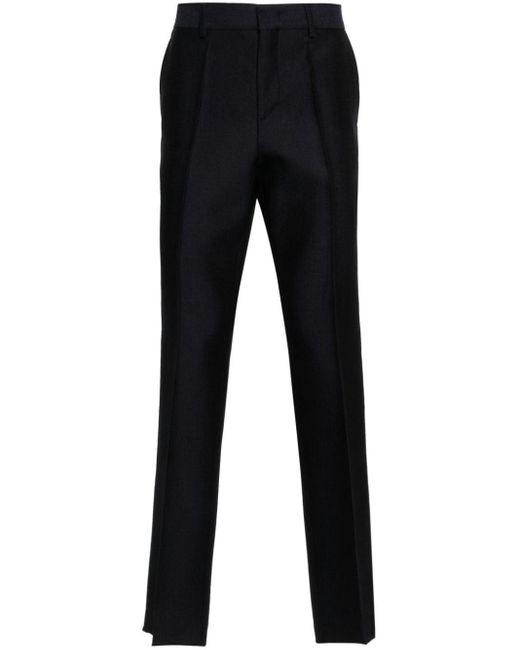 Pantalones rectos con pinzas Valentino Garavani de hombre de color Black
