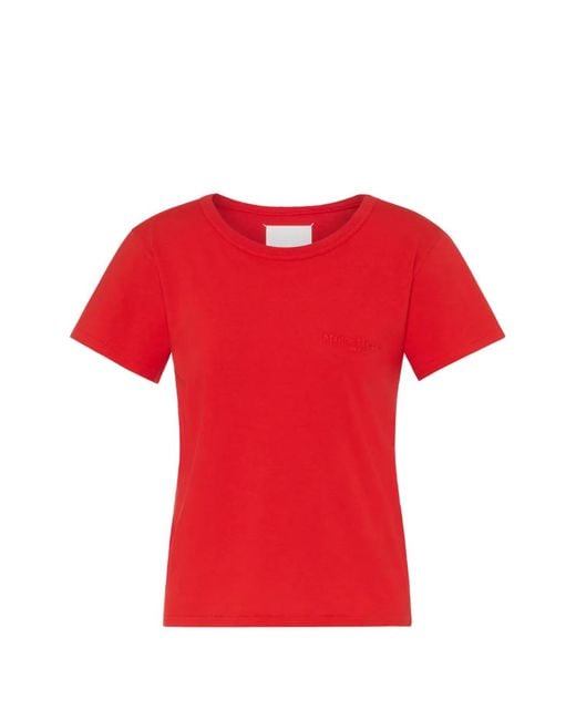Maison Margiela レディース レッド コットン Tシャツ 【公式通販】
