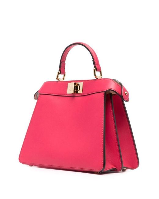Fendi Pink Small Peekaboo Iseeu Top-handle Bag