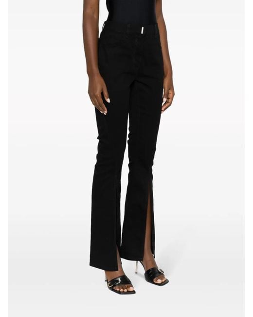 Givenchy Black High-Waisted Flared Jeans