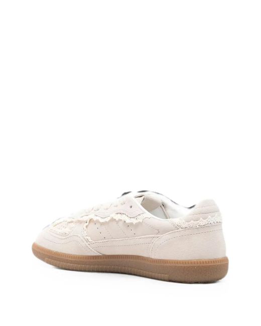 Alohas White Tb.490 Lace-Trim Perforated Sneakers
