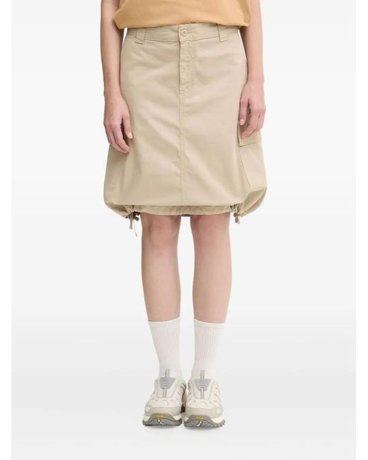 Carhartt W' Kingston Cargo-Pockets Midi Skirt in Natural | Lyst